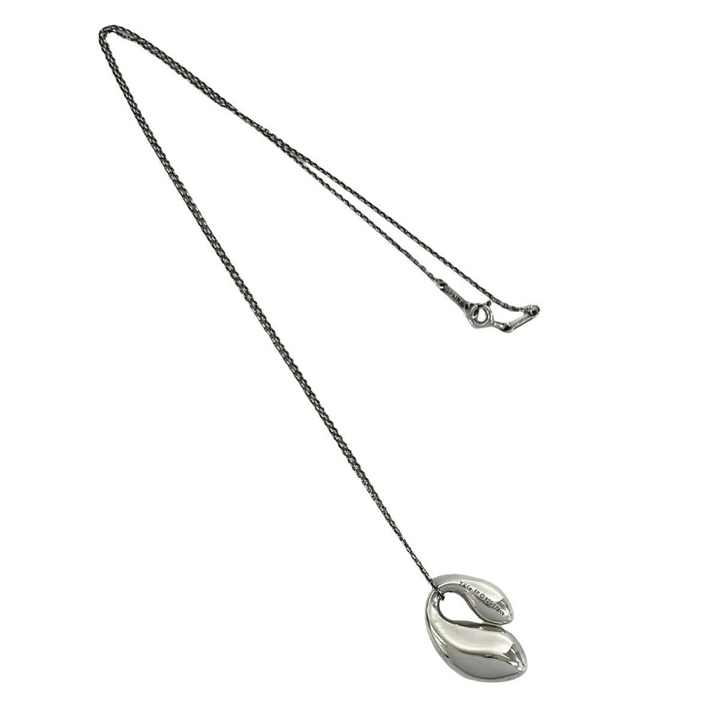 TIFFANY&Co. Tiffany Vintage Double Teardrop Necklace, Sterling Silver 925 Pen...